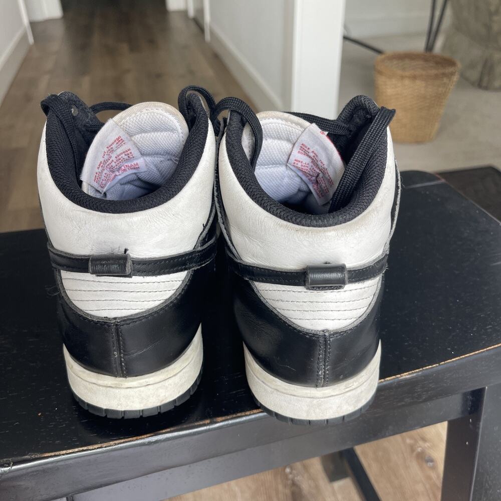 Nike Dunk High Panda White Black Lace Up Sneakers DD1869-103 Womens Size 9.5 - Picture 5 of 13